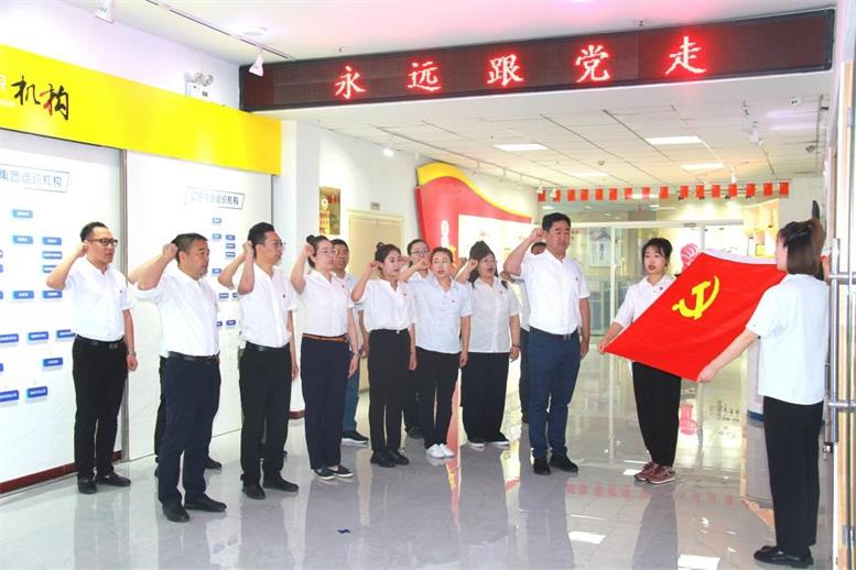 赢多多信息开展主题党日活动庆祝中国共产党百年华诞